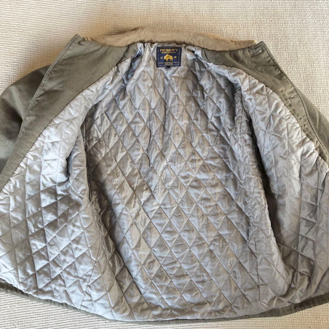 美品 Pherrow's フェローズ ハンティングジャケット カバーオール L
