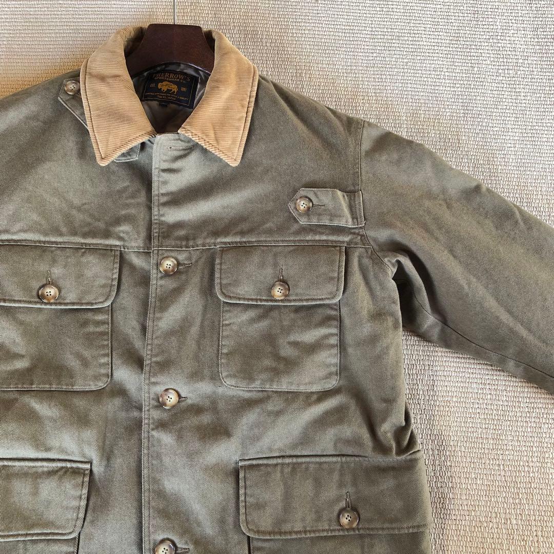 美品 Pherrow's フェローズ ハンティングジャケット カバーオール L