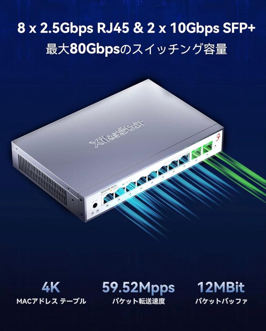 ルーター・ネットワーク機器 XikeStor SKS8310-8X 10GE