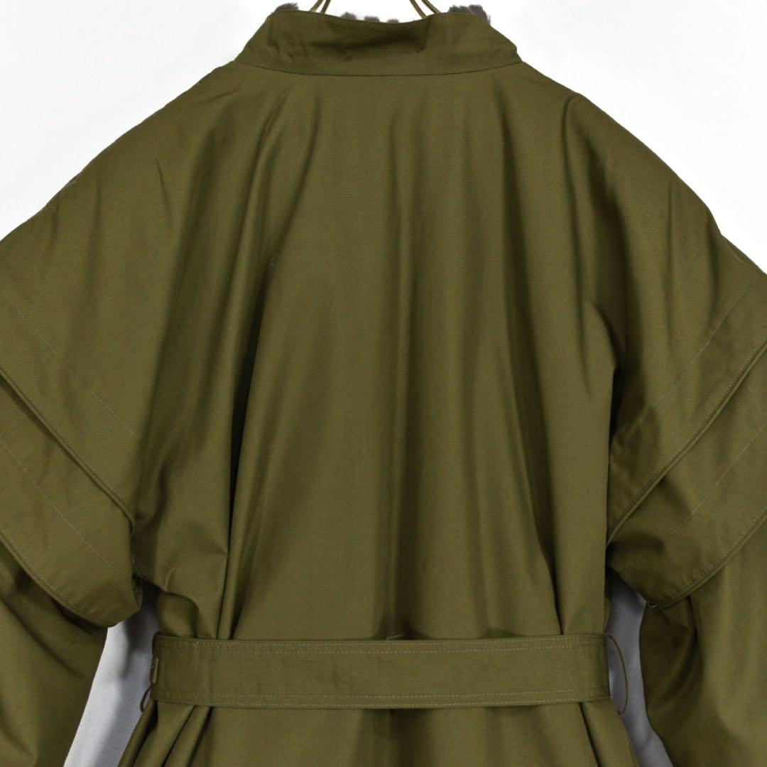 美品　hausammann+moos Diolen cotton ロングコート