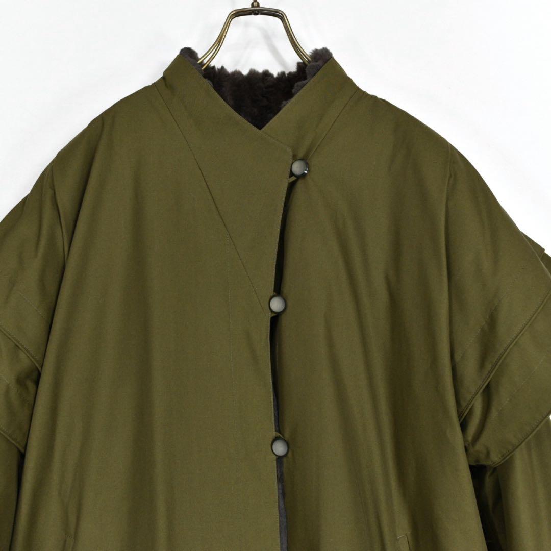 美品　hausammann+moos Diolen cotton ロングコート