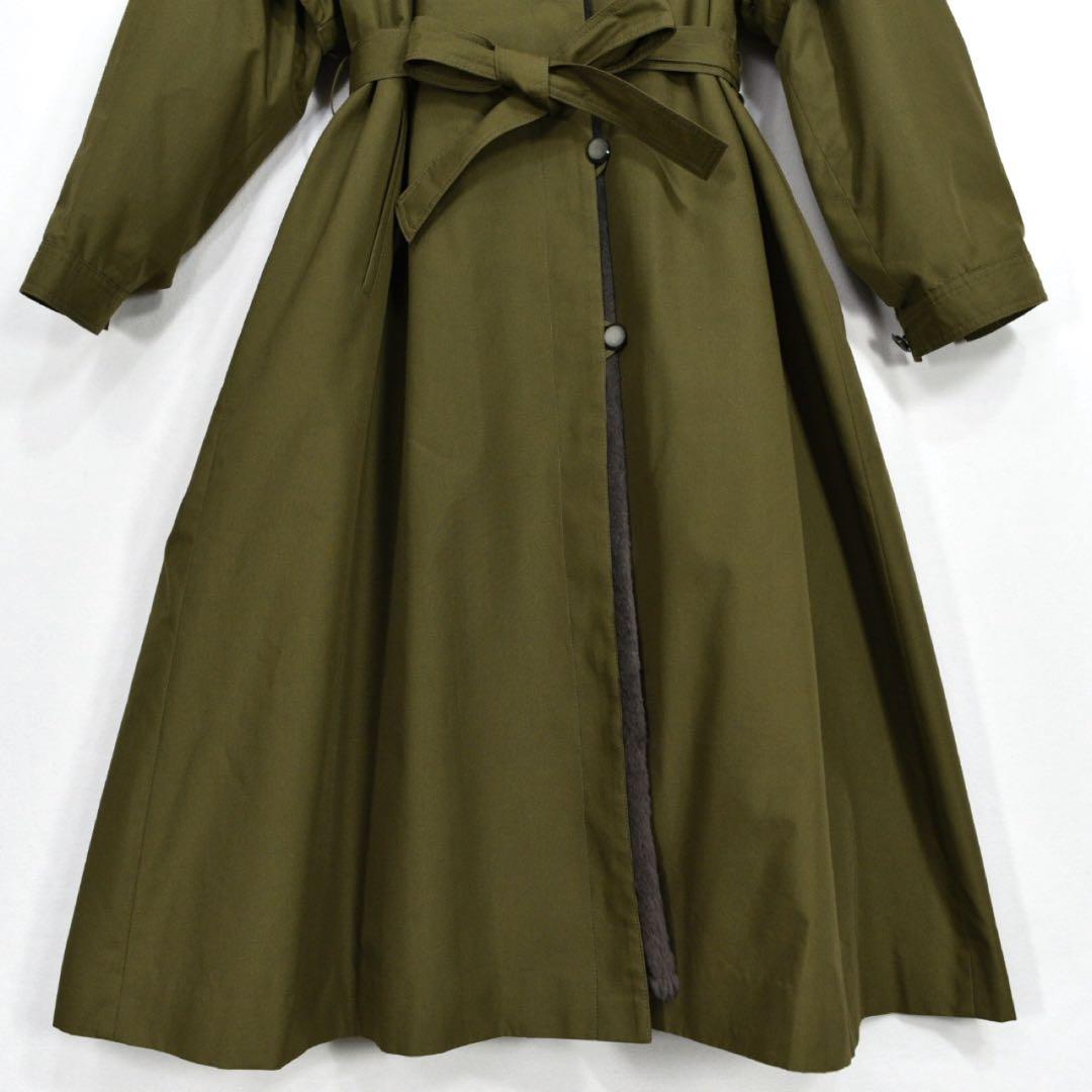 美品　hausammann+moos Diolen cotton ロングコート