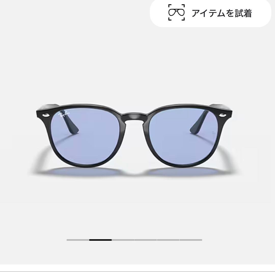 《定価27,060円》美品RayBan レイバン ブラック×ブルー　サングラス