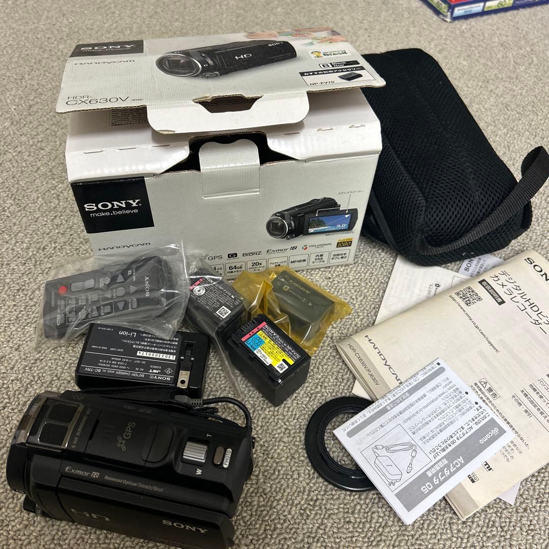 美品　SONY HDR-CX630V 箱　付属部品　ケースなど付き