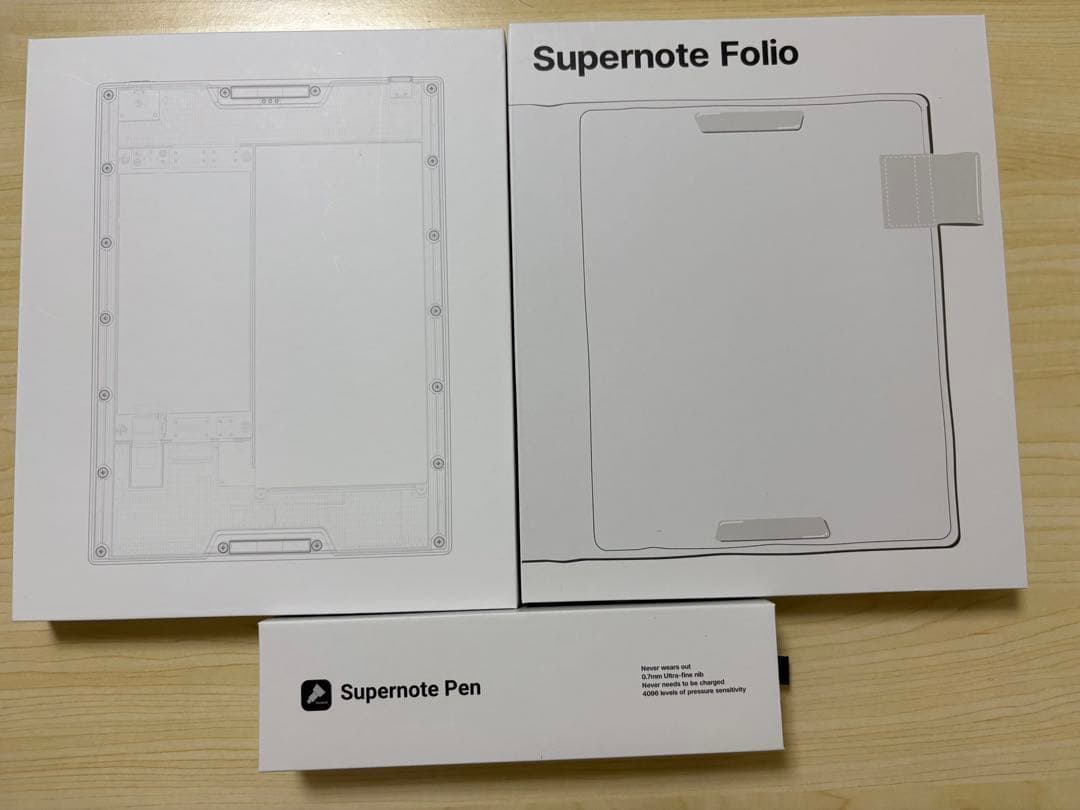 Supernote Nomad レザーカバー&スタイラスペン サムライ付き