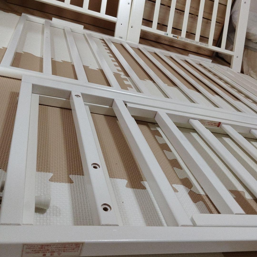 美品　KATOJI ベビーベッド ハイタイプ　レギュラーサイズ　ホワイト