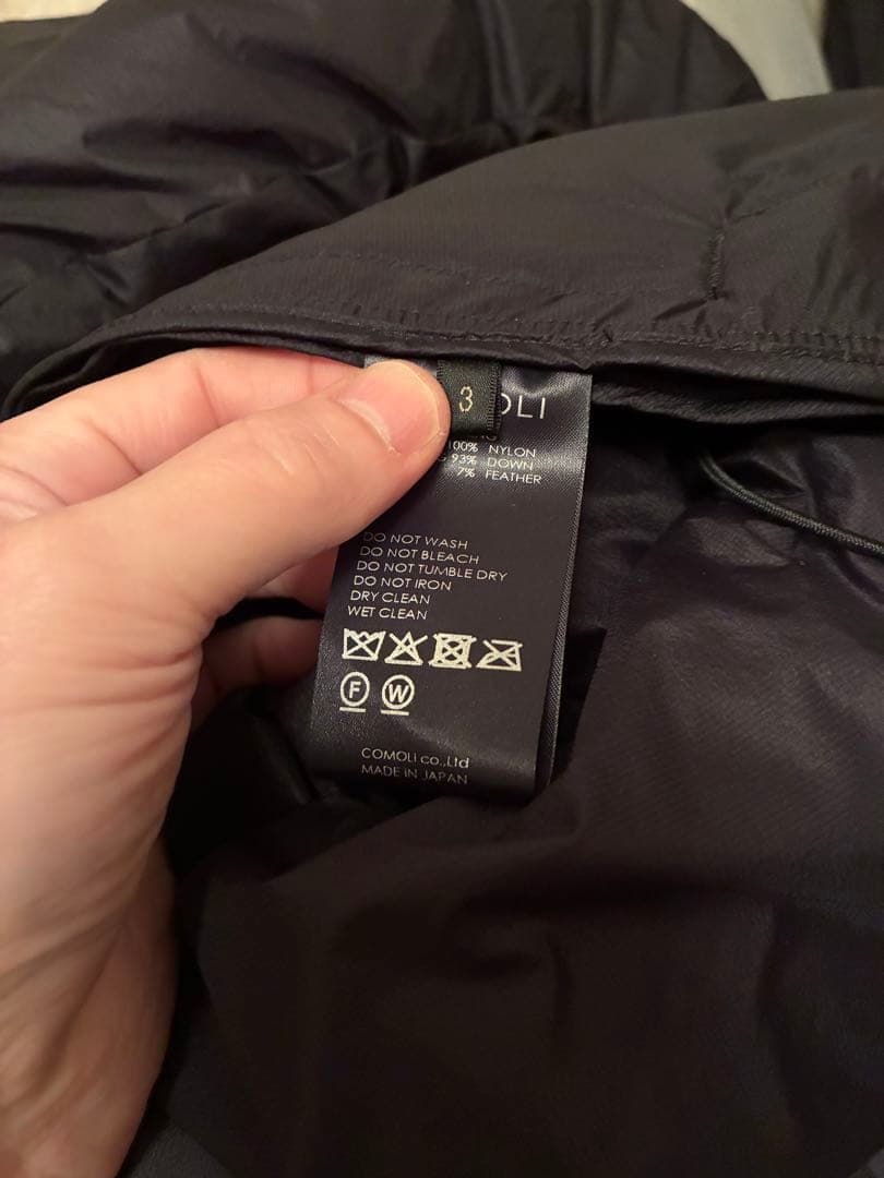COMOLI 25AW DOWN JACKET ダウンジャケット size3