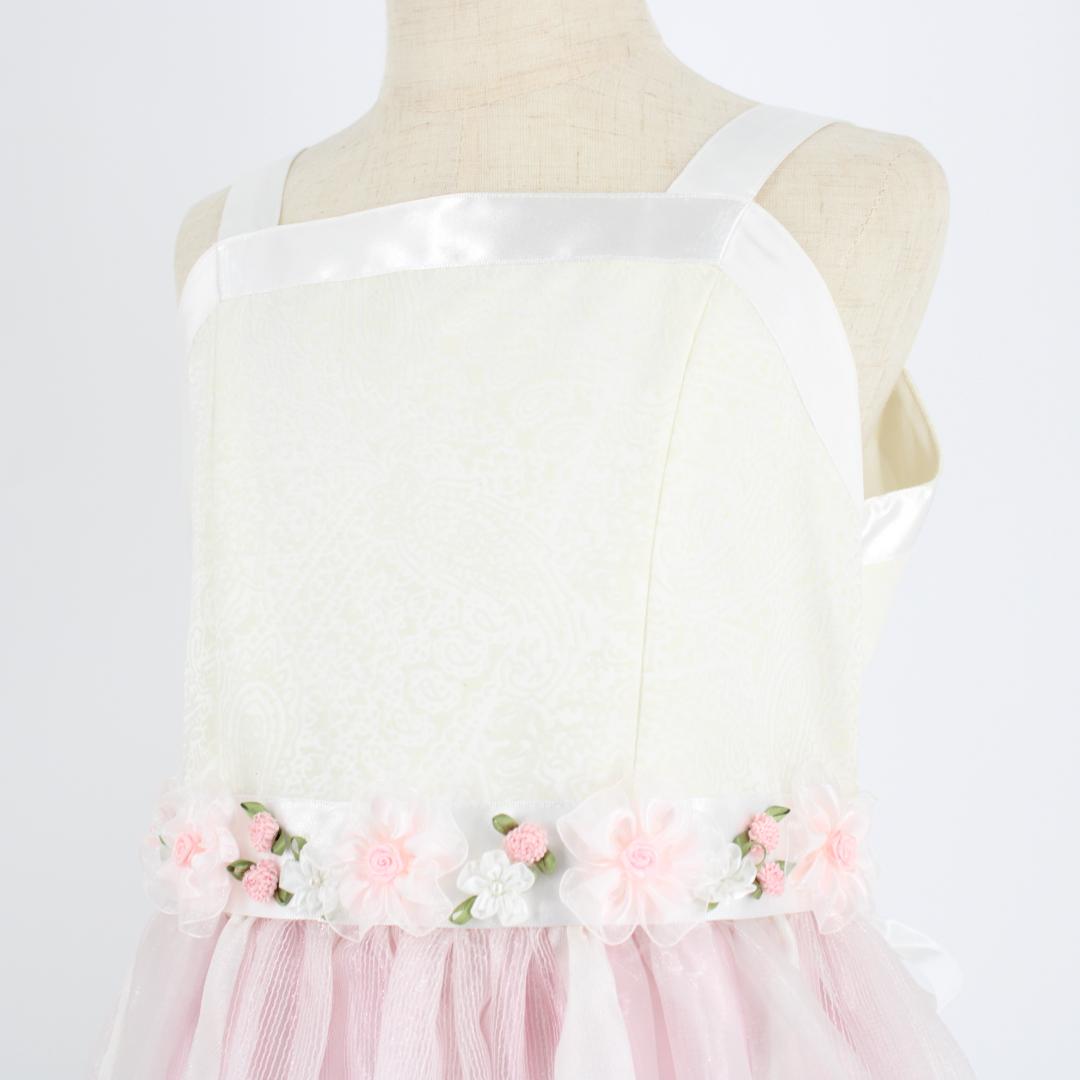 【美品 フォーマルウェア】ピンク CHOPIN ワンピース ドレス ボレロ 白