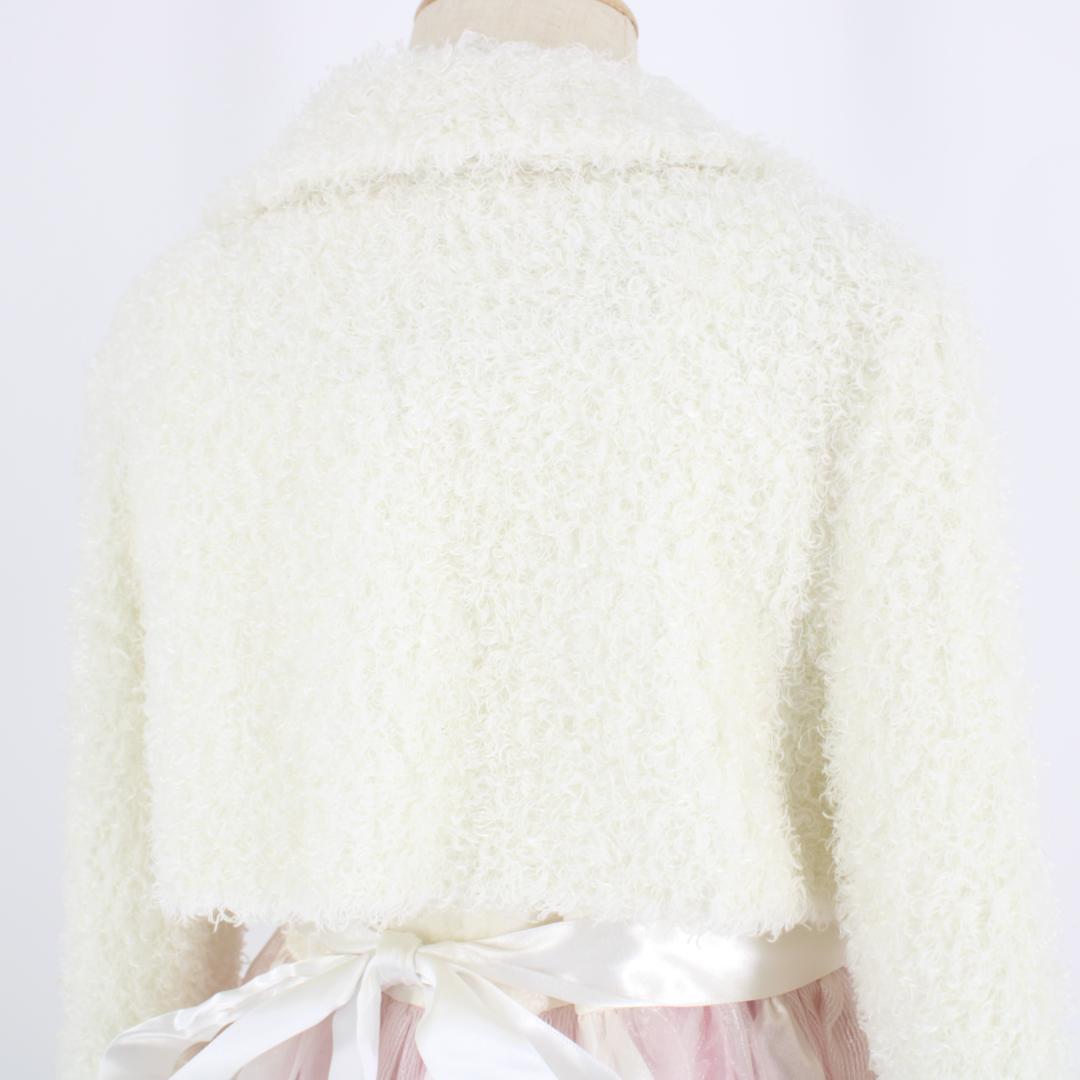 【美品 フォーマルウェア】ピンク CHOPIN ワンピース ドレス ボレロ 白