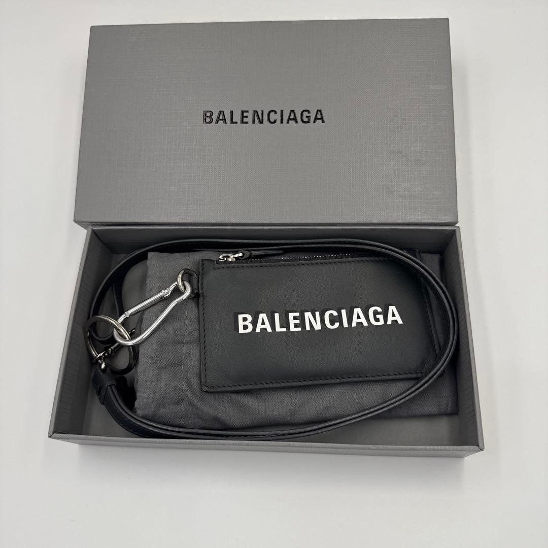 BALENCIAGA ブラックケース ネックウォレット 備品すべて純正品
