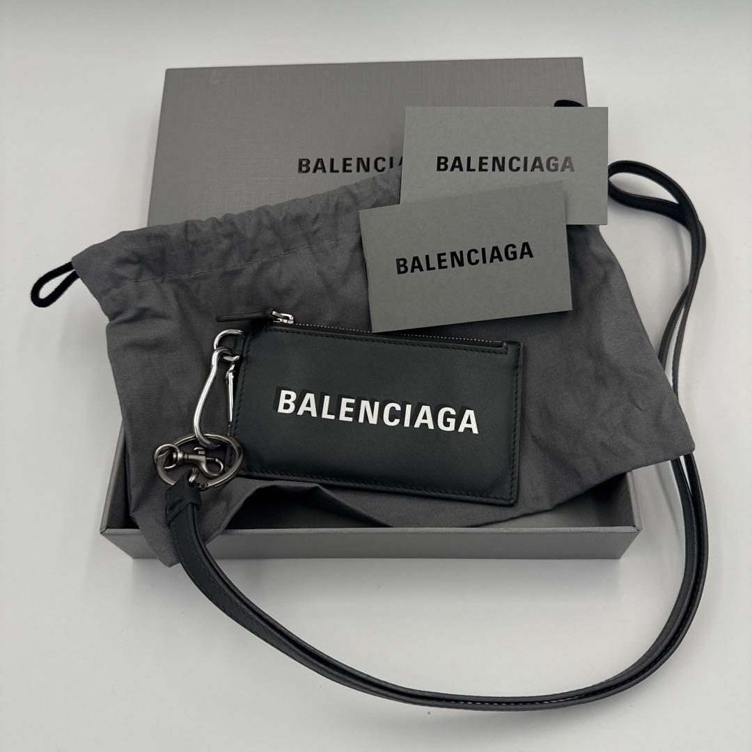 BALENCIAGA ブラックケース ネックウォレット 備品すべて純正品