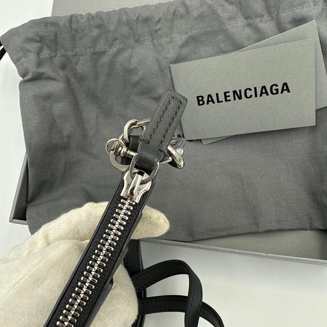 BALENCIAGA ブラックケース ネックウォレット 備品すべて純正品