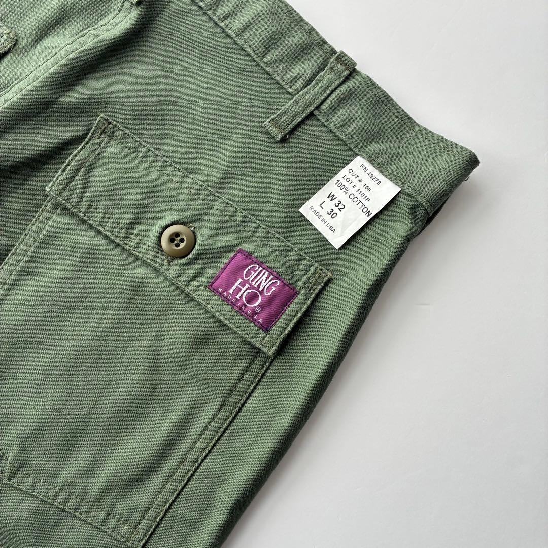 美品 USA アメリカ製 GUNG HO ガンホー ベイカーパンツ 32 30