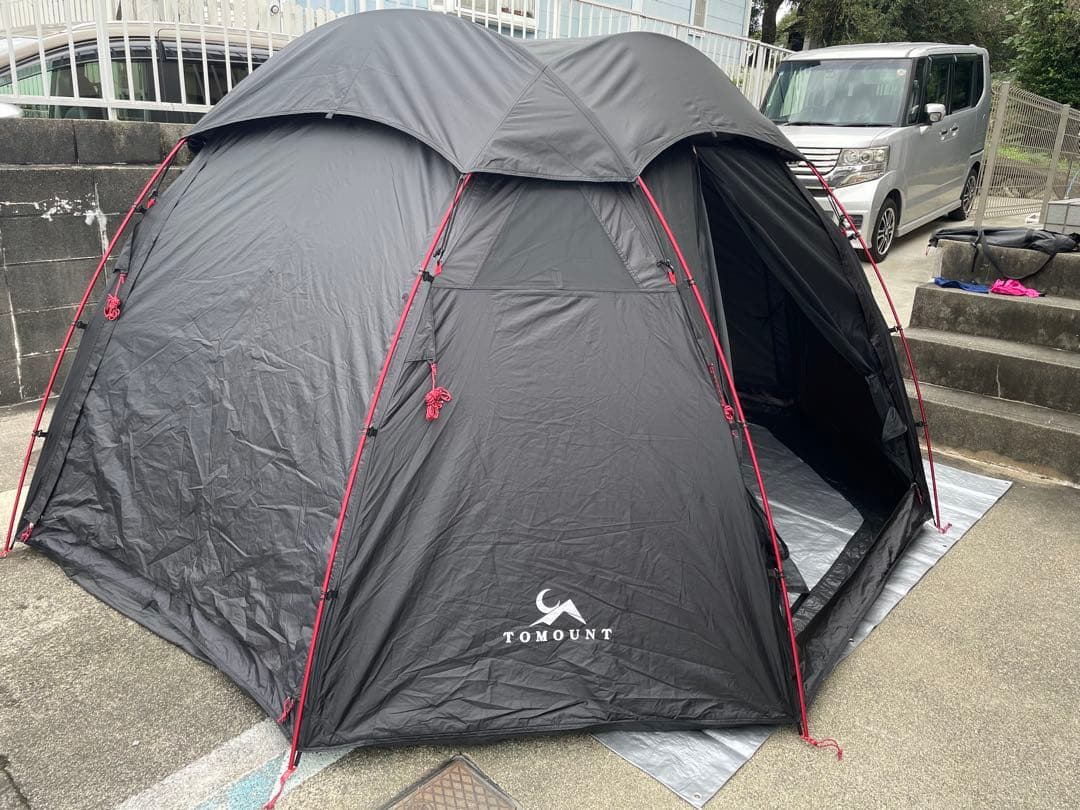 さんだぁ TOMOUNTドーム型テント ブラック