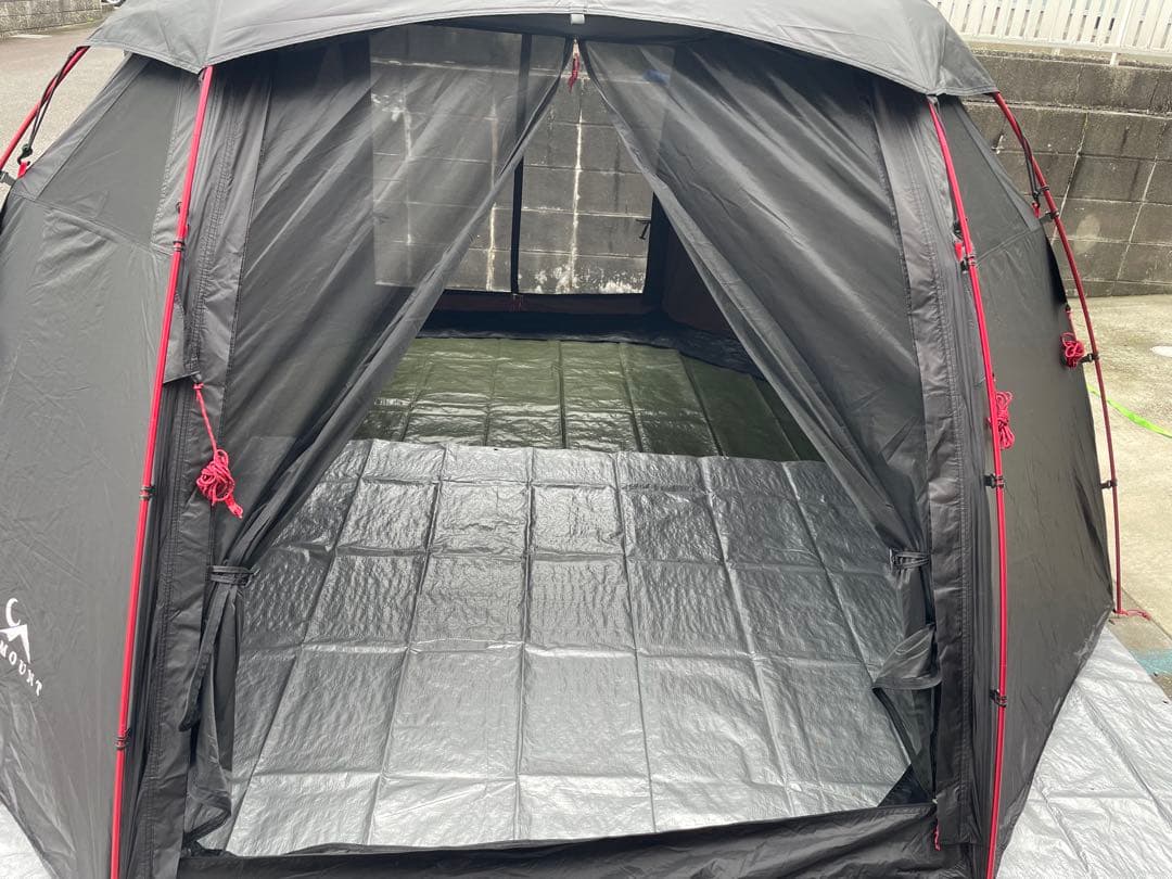 さんだぁ TOMOUNTドーム型テント ブラック