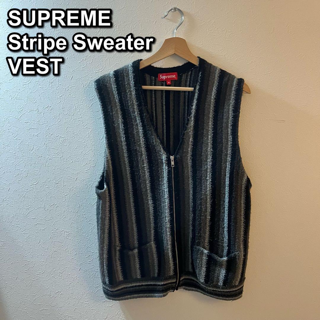 トップス SUPREME Stripe Sweater VEST