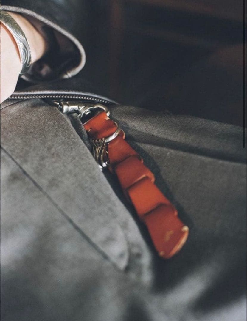 リドム　lidnm Llife LEATHER KEY CHAIN SIENNA