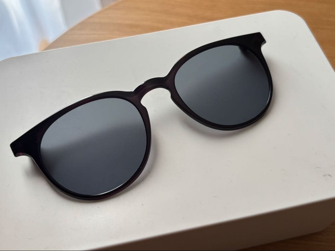 【美品】JINS Switch サングラス　取り外しプレート付　デミブラウン