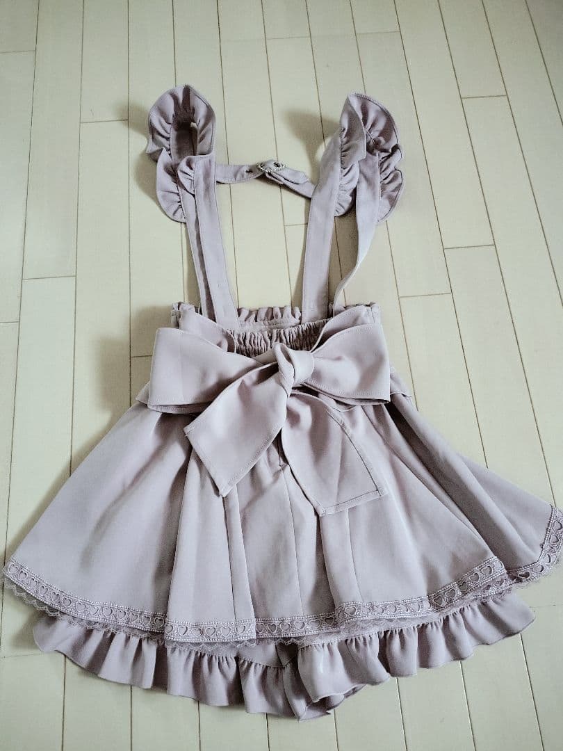 LIZ LISA レースアップサスペンダー付スカパン美品