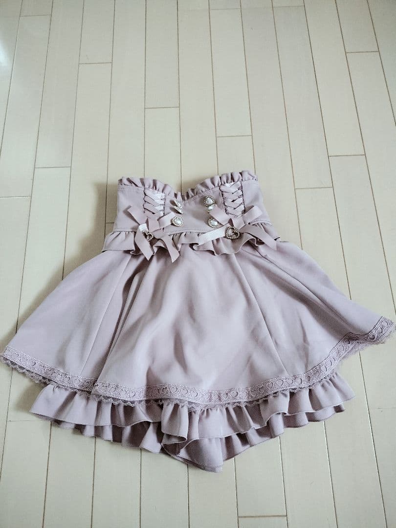 LIZ LISA レースアップサスペンダー付スカパン美品