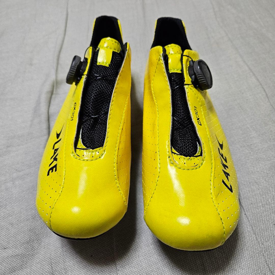 ☆新品未使用☆ LAKE CX301 イエロー 41.0 TIMEクリート付
