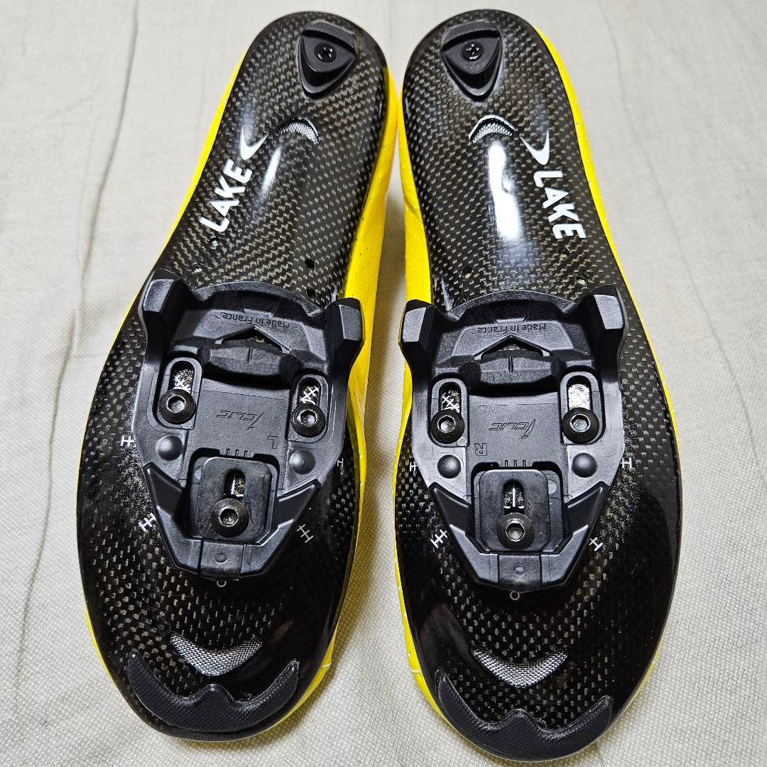 ☆新品未使用☆ LAKE CX301 イエロー 41.0 TIMEクリート付