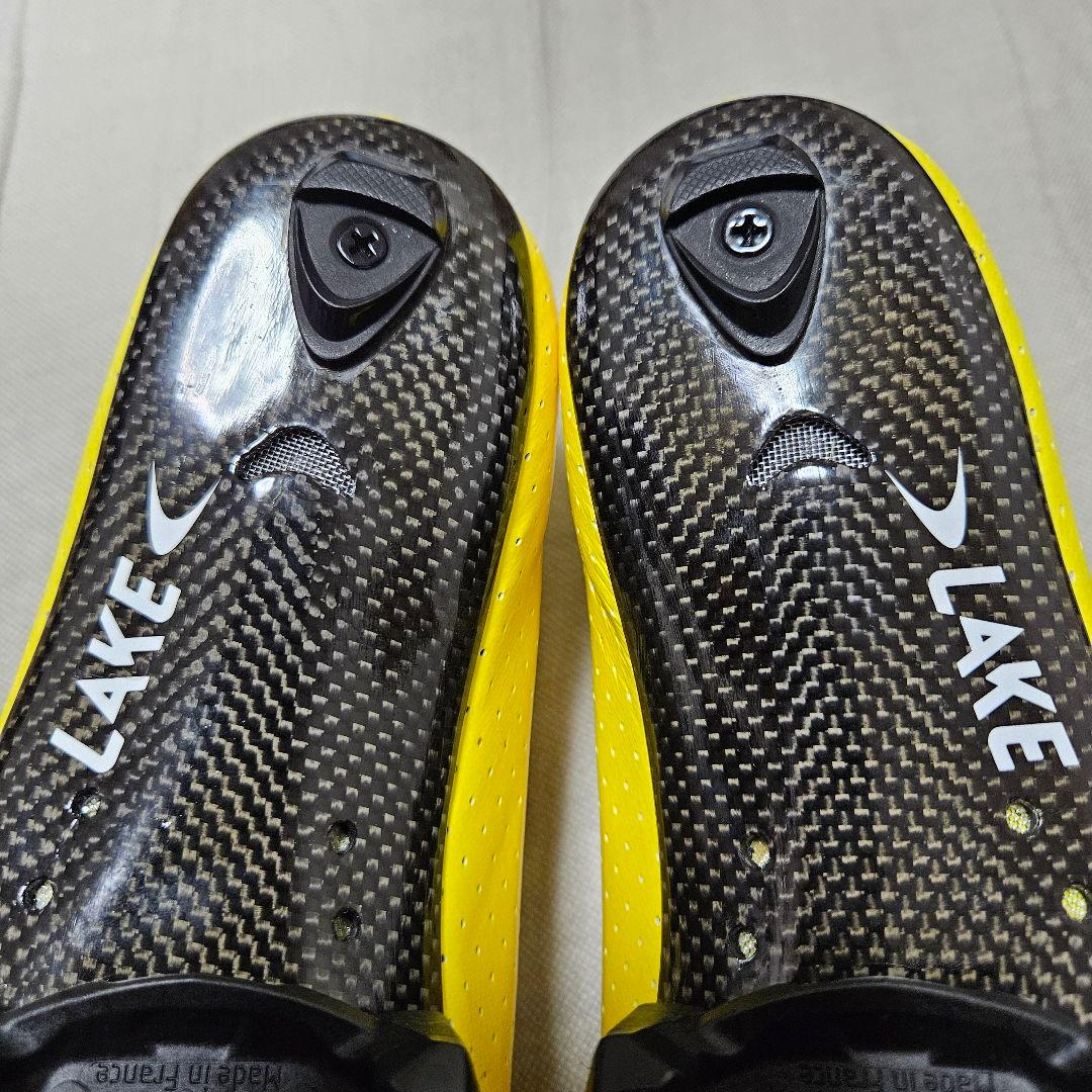 ☆新品未使用☆ LAKE CX301 イエロー 41.0 TIMEクリート付
