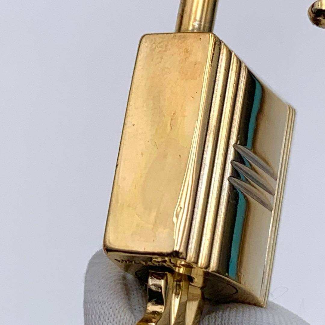 HERMES エルメス カデナ 62番 ゴールド 24Kメッキ 鍵付き 南京錠