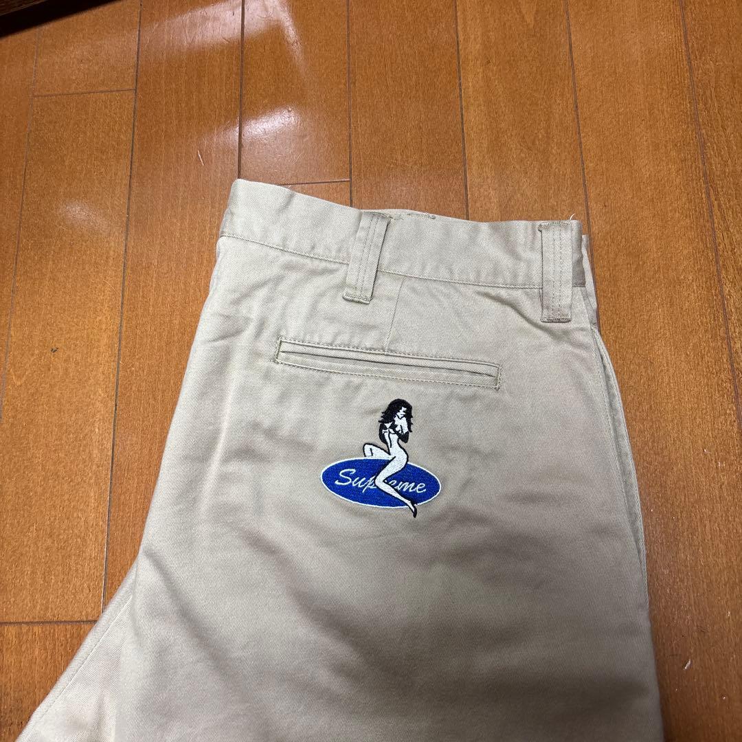 Supreme チノパン ベージュ