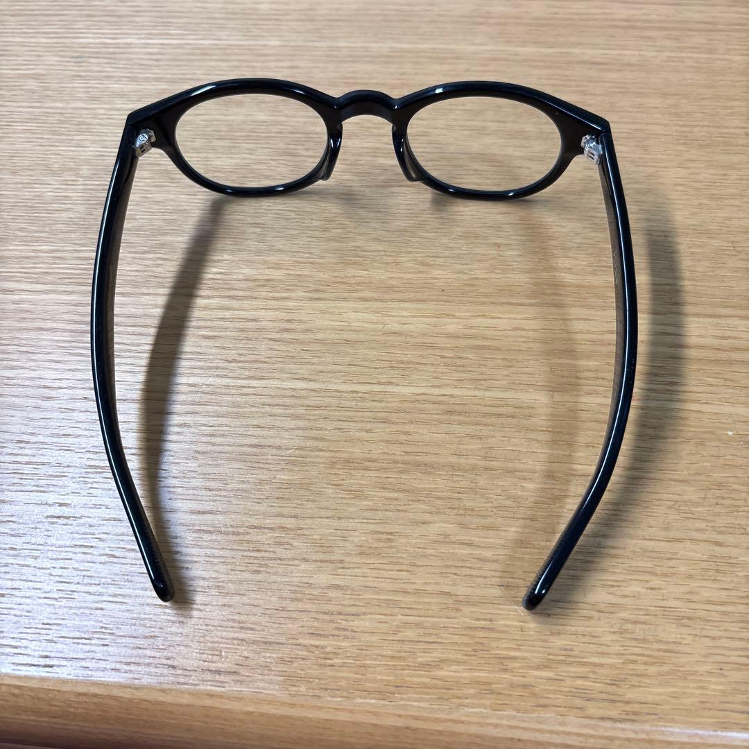 Uncrowd ブラック ラウンド型メガネ