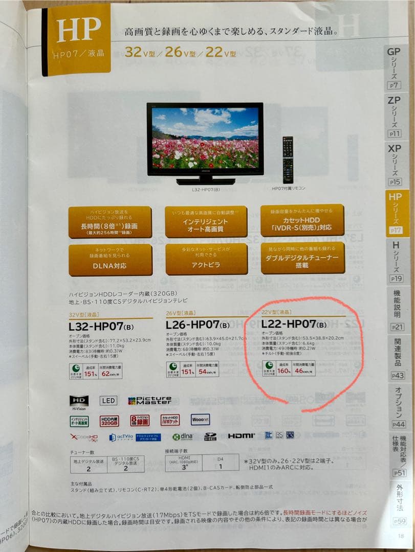 HITACHI WOOO 500GBテレビ 本体➕カセットHDD付き☆