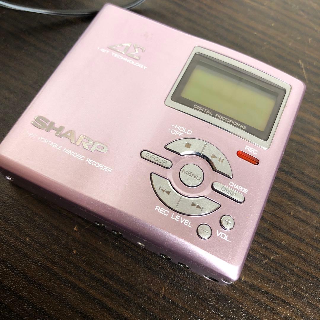 SHARP MD-DR7-P ポータブルMDレコーダー