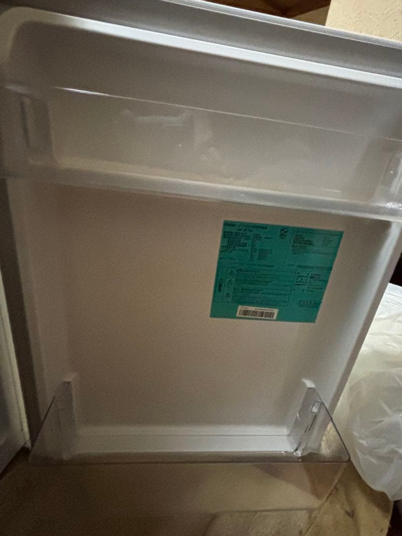 中古美品 Haier 冷蔵庫 2025年製 小型 87L 2ドア 一人暮らし