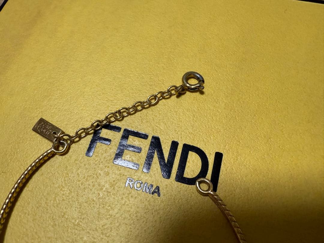 FENDI アンクレット ロープ編みデザイン