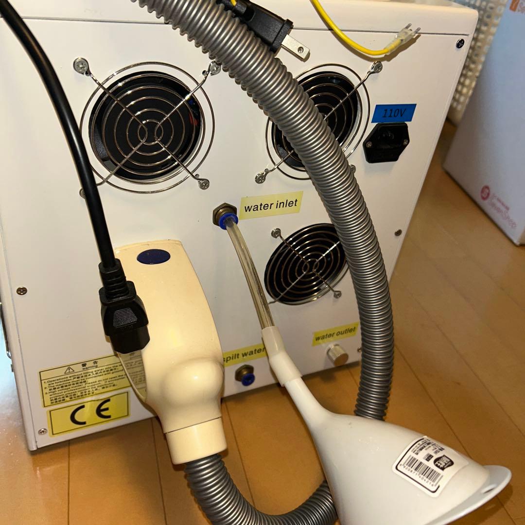 美容機器 ホワイト 脱毛器液晶画面 ハンドピース付き