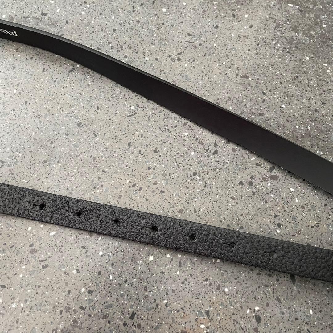 【Vivienne Westwood】オーブ　レザー　ベルト　黒　極美品