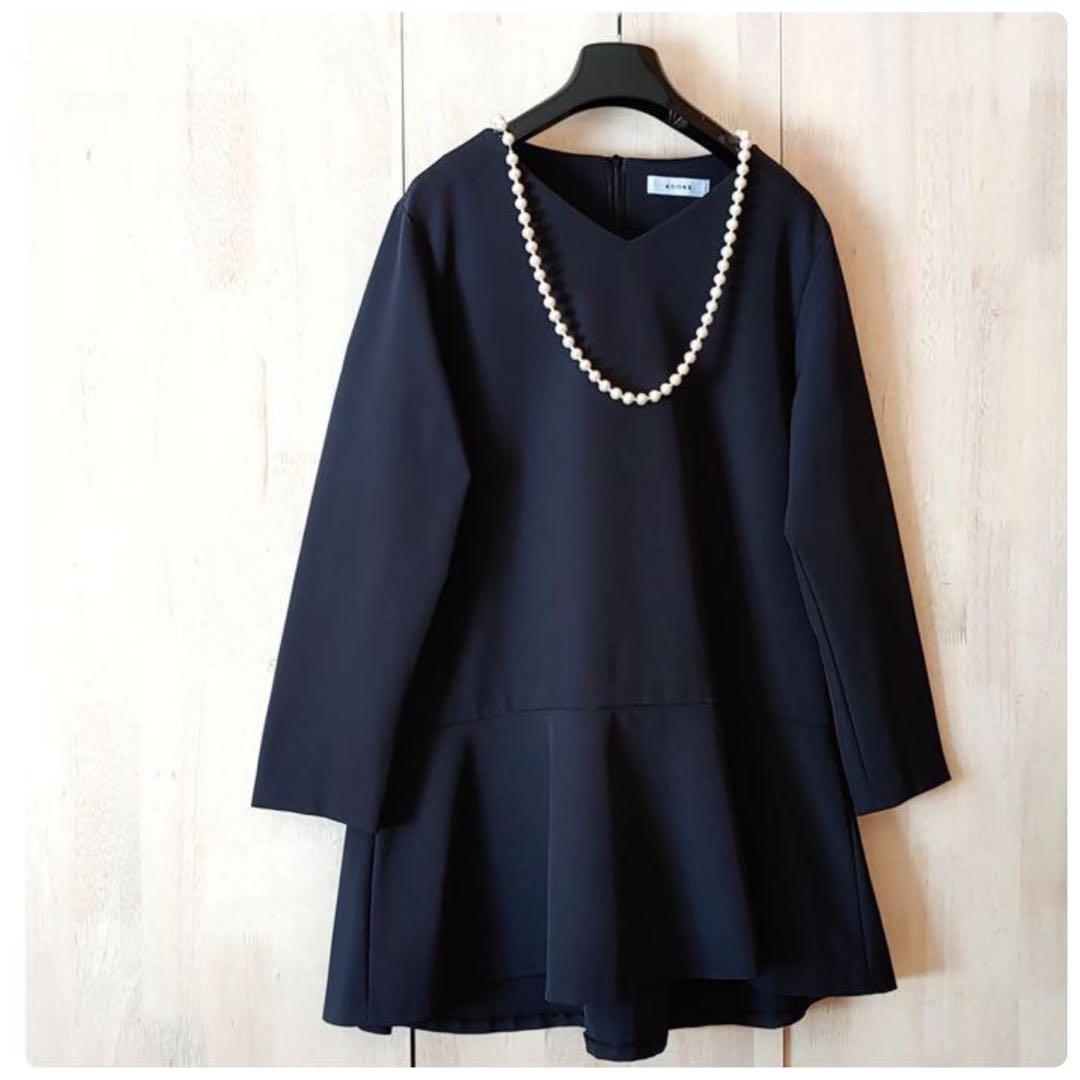 ◆幻◆ 希少美品　定価3.2万円 ADORE フレアオーバーブラウス　VERY