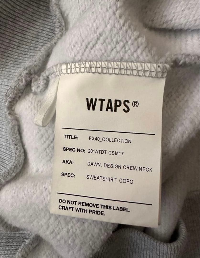 WTAPS グレー クルーネック トレーナー サイズX 03