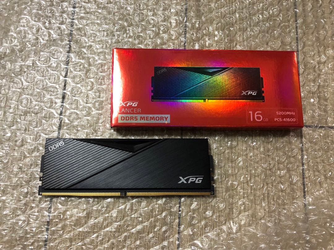 XPG DDR5 5200 16GB メモリー AX5U5200C3816G