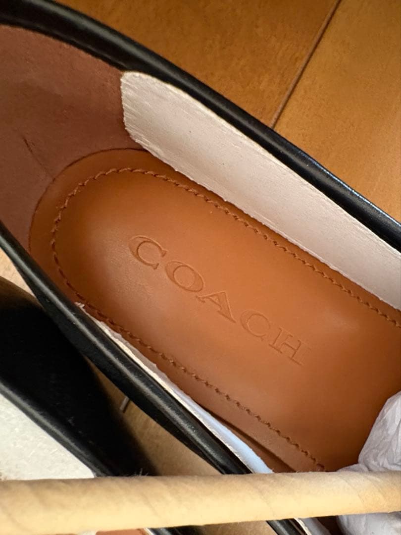 【室内試着のみ】　コーチ　ハーレー　ローファー ブラック　サイズUS6