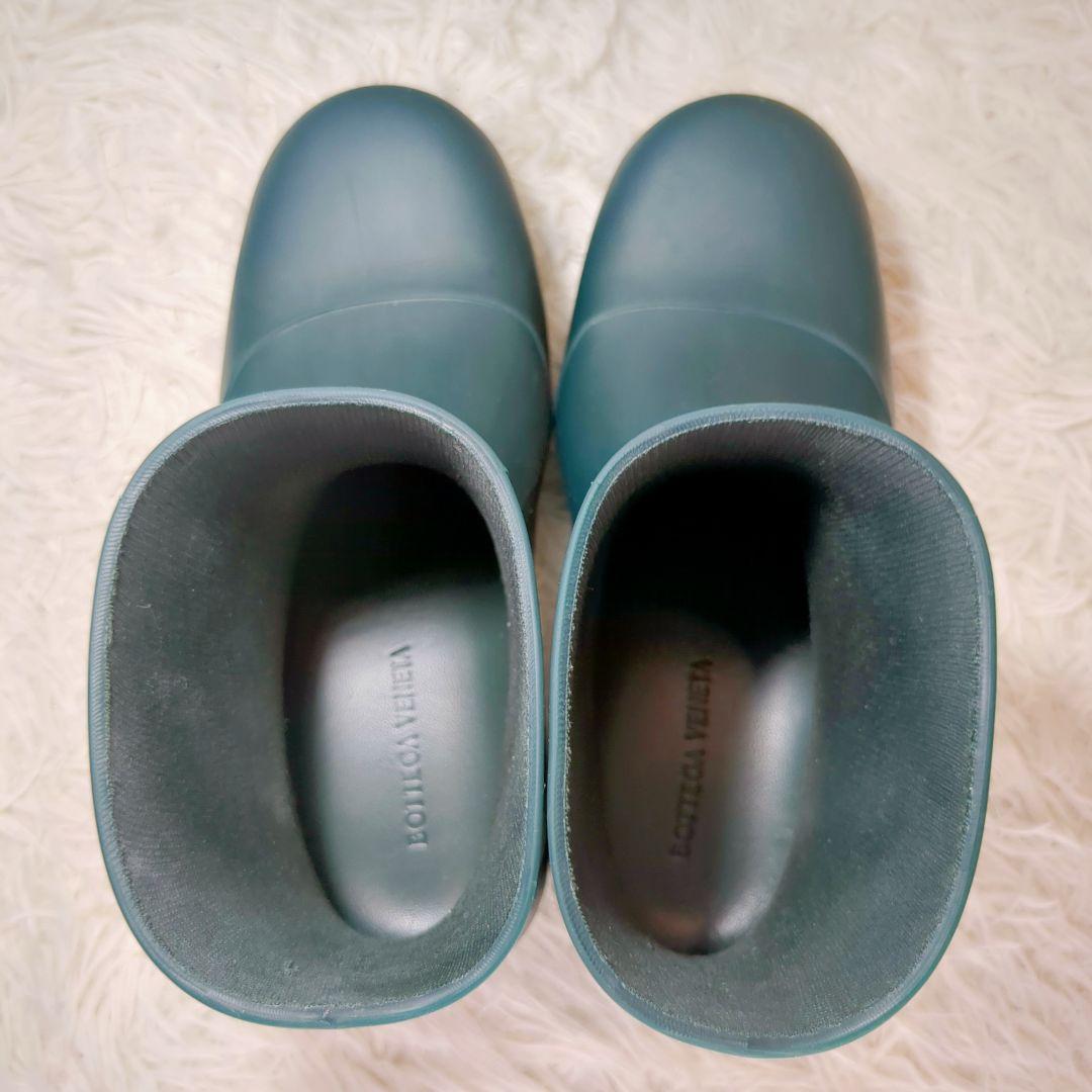 美品 BOTTEGA VENETA (23cm) ボッテガ パドルブーツ 緑