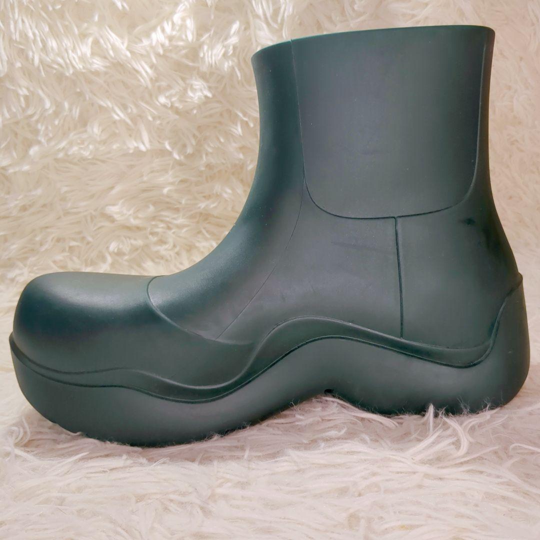 美品 BOTTEGA VENETA (23cm) ボッテガ パドルブーツ 緑