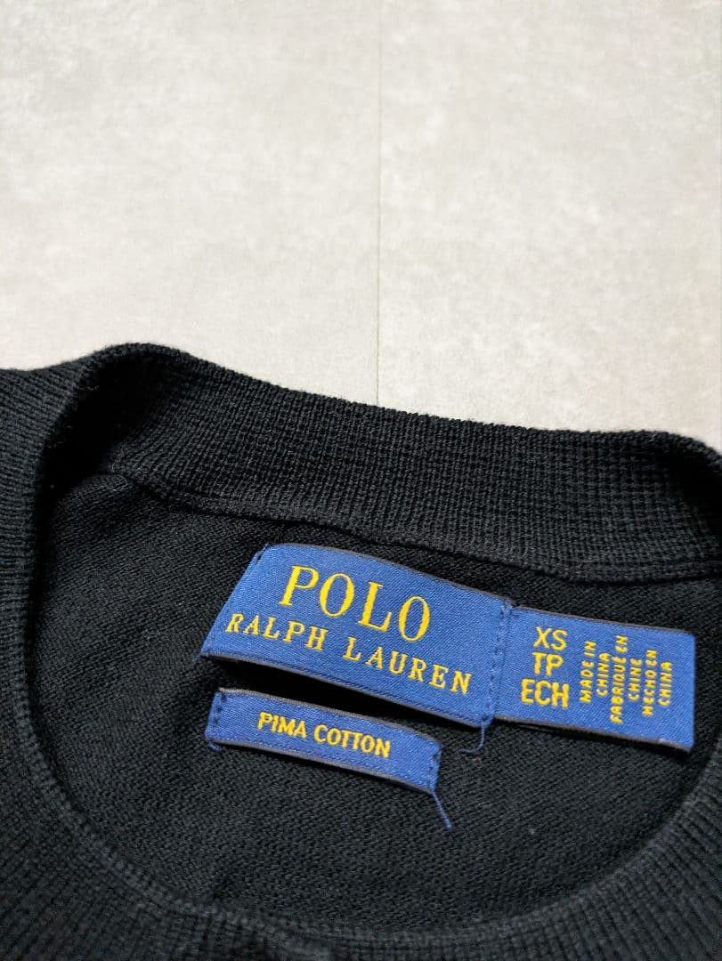 美品 ポロ ラルフローレン カーディガン ホース 胸ロゴ