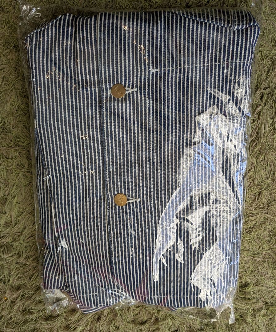 新品未開封　Lee カバーオール　【L】ヒッコリー