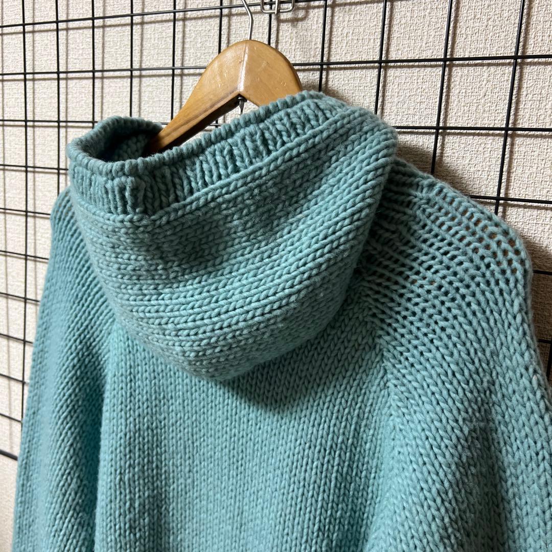 ⭐️希少⭐️ロンハーマン ジップアップニット Lサイズ 厚手 カウチン フード 美品