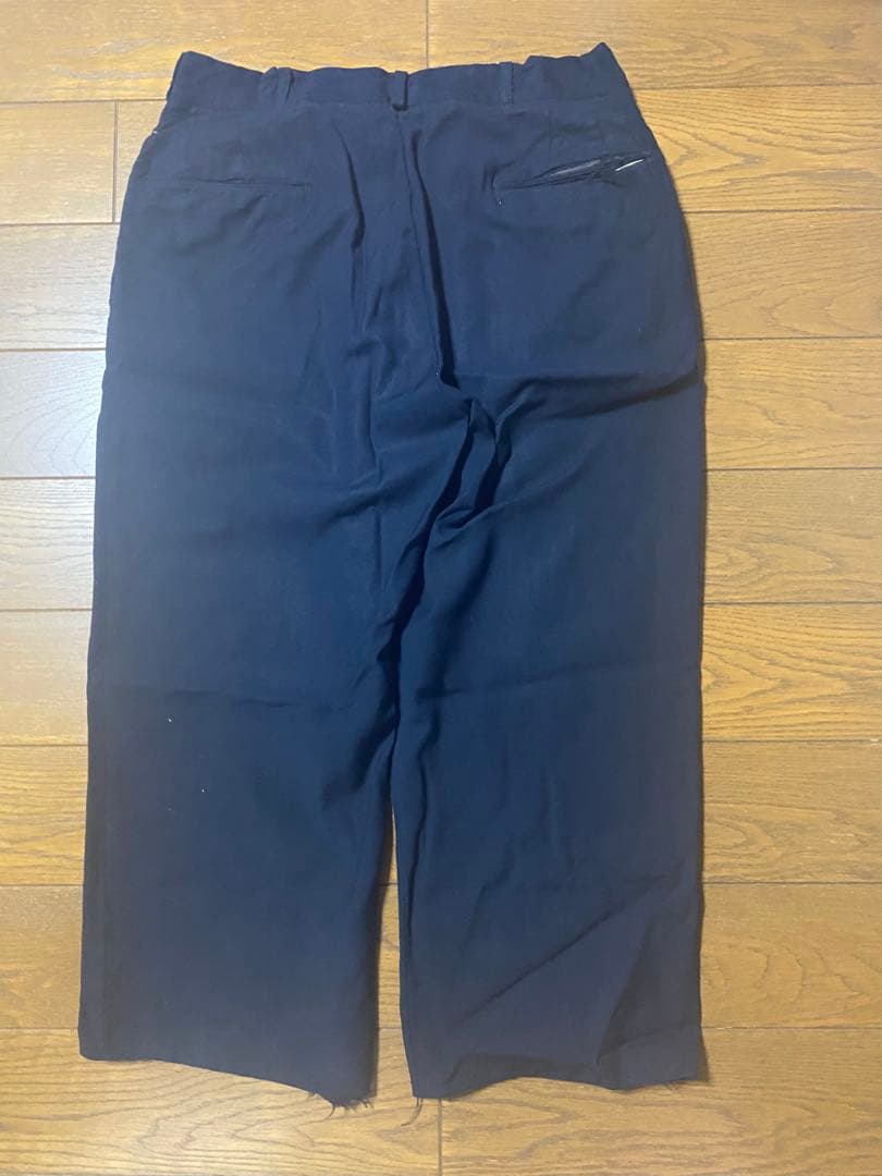 40s 50s ウールギャバジン スラックス 黒 ロカビリー