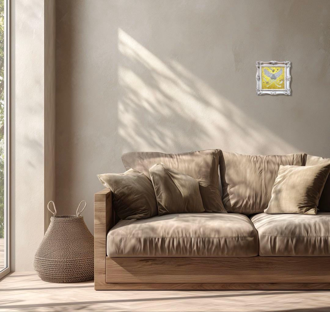 開運絵画　天使の羽根　ソウルメイト　縁結び　恋愛運　ダイヤモンド　薔薇