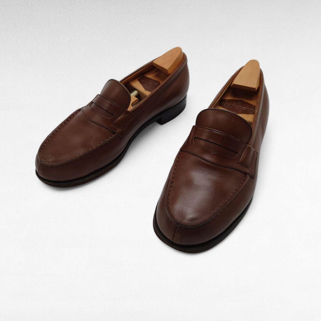 ヴィンテージ J.M. WESTON ブラウン レザー ローファー 2 1/2E