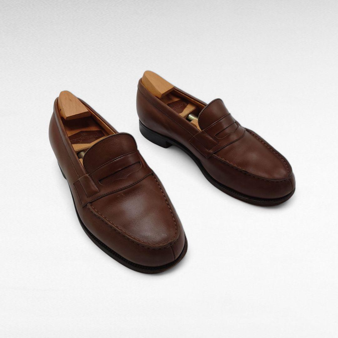 ヴィンテージ J.M. WESTON ブラウン レザー ローファー 2 1/2E