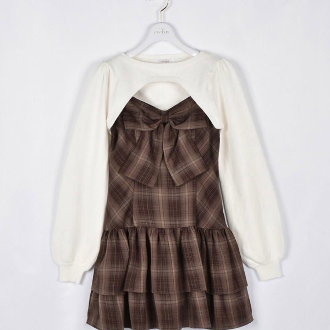 リボンボレロワンピース　evelyn
